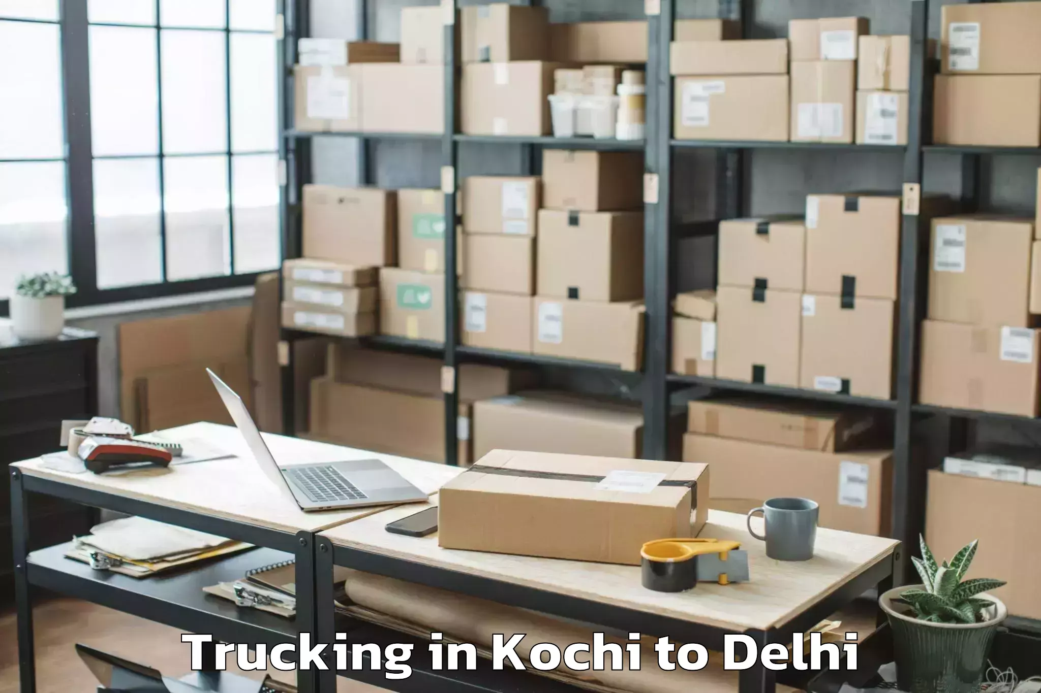 Reliable Kochi to Saraswati Vihar Trucking